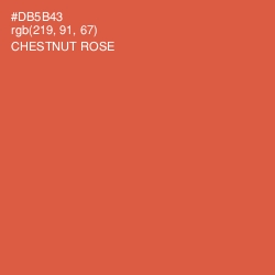#DB5B43 - Chestnut Rose Color Image